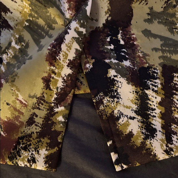 👛 (ANY 2/$30) DRESSBARN Sleeveless Tailored Camouflage Print Dress - Picture 6 of 9